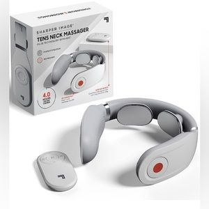 SHARPER IMAGE Neck Tens Muscle Stimulator with Soothing Heat & Wireless Remote